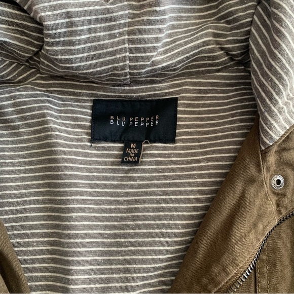 Blu Pepper Green Utility Jacket Size M - Picture 6 of 6